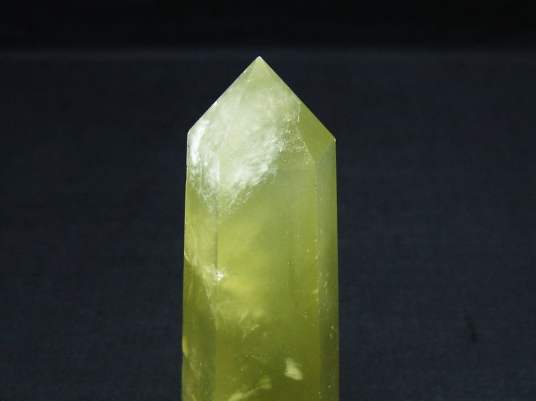 シトリンクォーツ 六角柱 シトリン ポイント 置物 一点物 142-10453