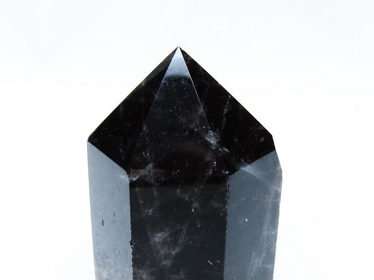 モリオン 黒水晶 六角柱 ポイント 142-10611 : 天然石・パワーストーン