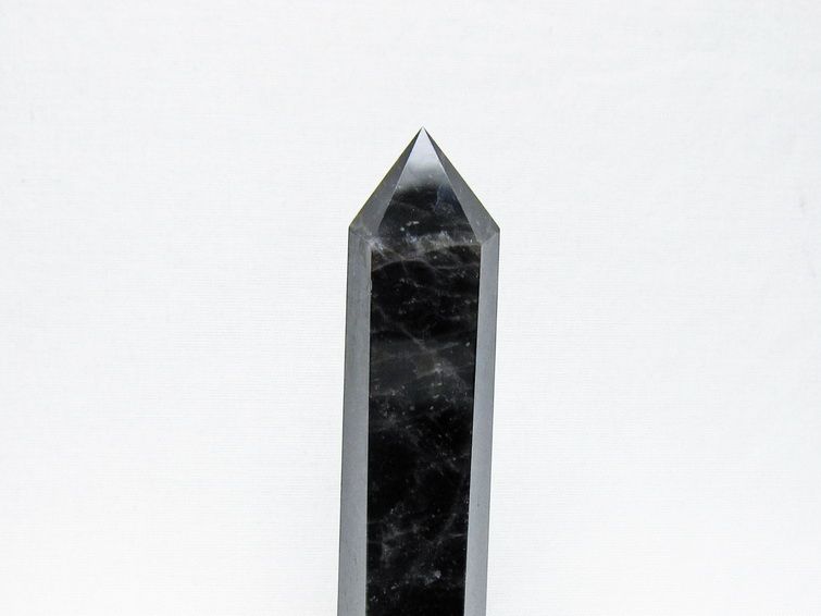 モリオン 六角柱 黒水晶 ポイント 置物 一点物 142-11223 : 天然石