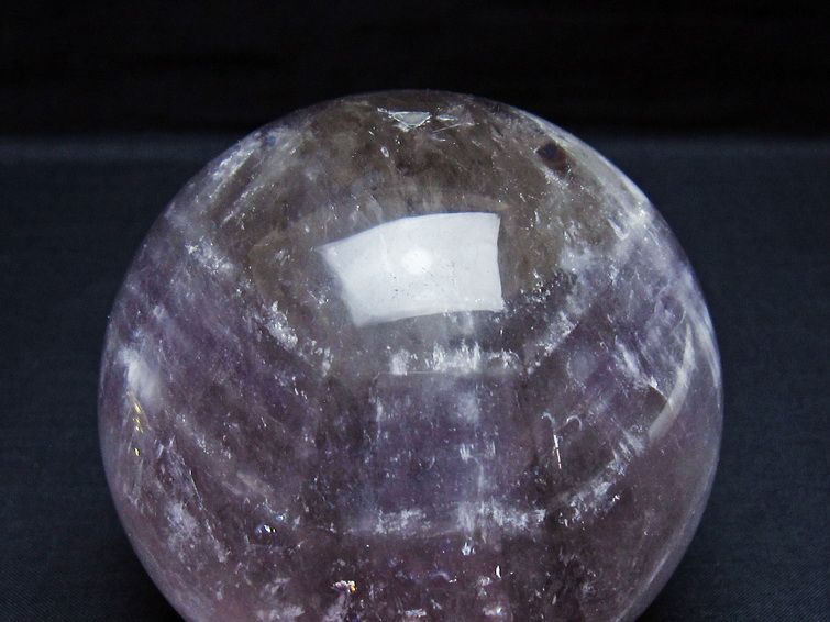 【1点モノ★】【大玉】アメジスト 天然石 丸玉 球体 スフィア 高品質]ブラジル産アメジスト丸玉/スフィア（直径36.9mm） - 埼玉県