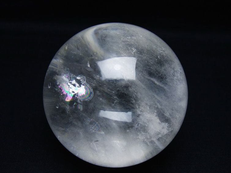 水晶 丸玉 75mm スフィア 置物 水晶玉 一点物 送料無料 151-8989の説明