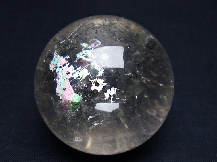 水晶 丸玉 53mm スフィア 置物 水晶玉 一点物 送料無料 151-9036