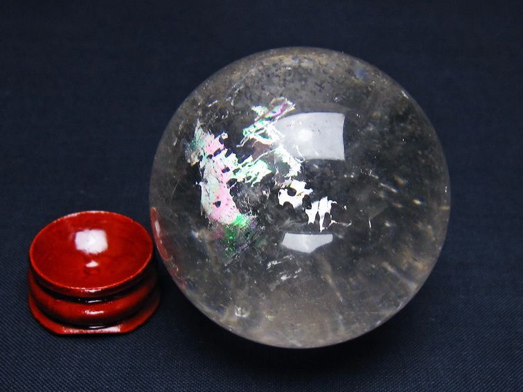 水晶 丸玉 53mm スフィア 置物 水晶玉 一点物 送料無料 151-9036