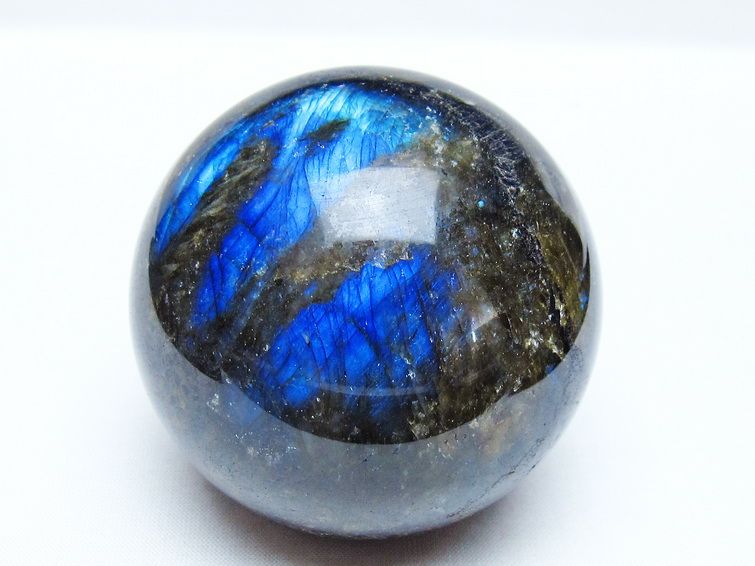 ラブラドライト 丸玉(99mm/1.5kg) ラブラドライト 丸玉 75mm スフィア 一点物 151-9176 : 天然石