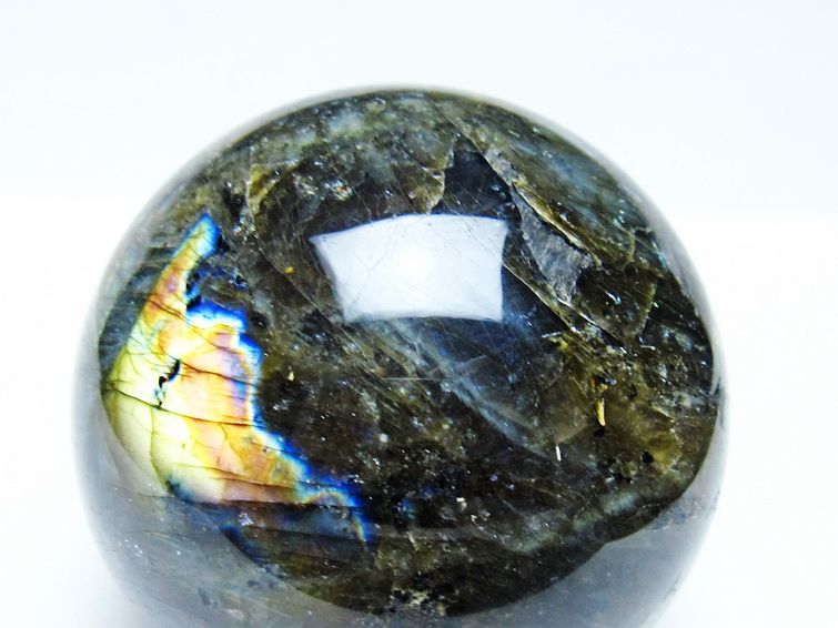 ラブラドライト 丸玉(99mm/1.5kg) ラブラドライト 丸玉 86mm スフィア 一点物 151-9217 : 天然石