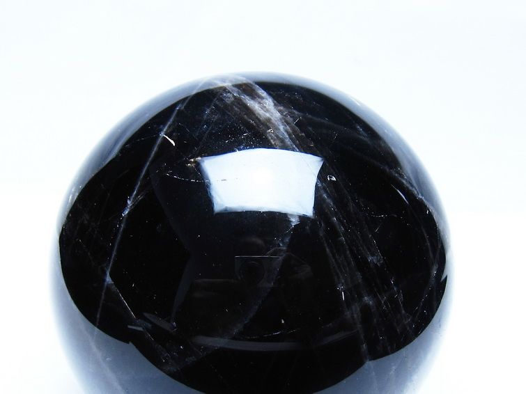 1.7Kg モリオン 黒水晶 丸玉 110mm スフィア 一点物 151-9428 : 天然石