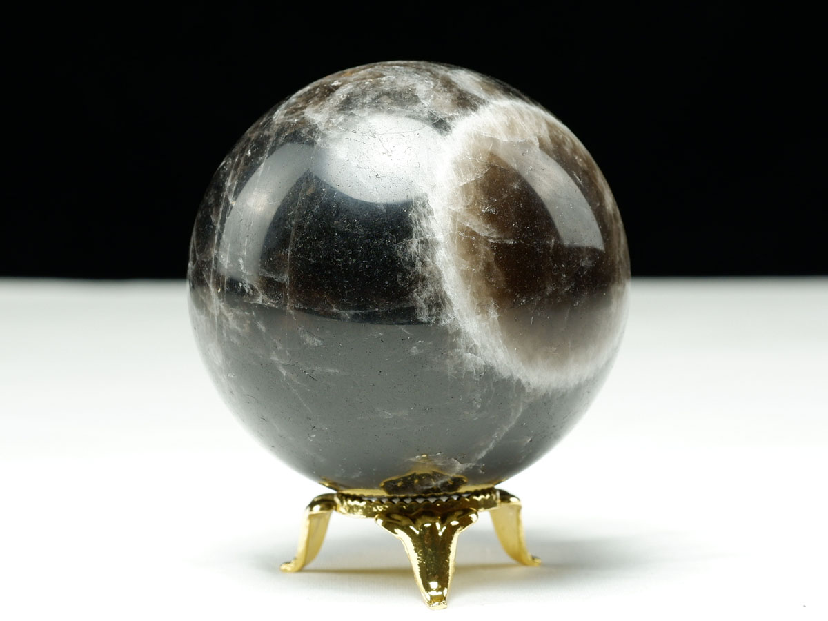 黒水晶　モリオン　天然石丸玉７kg(購入者特典有り) モリオン 黒水晶 丸玉 59mm 一点物 151-9447 : 天然石・パワーストーン