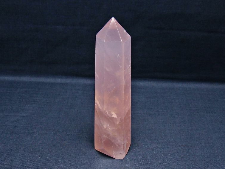 ローズクォーツ 六角柱 ポイント 一点物 152-3473 : 天然石