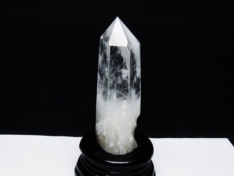 水晶 六角柱 水晶 ポイント 台座付属 一点物 152-3756の説明 - 通販