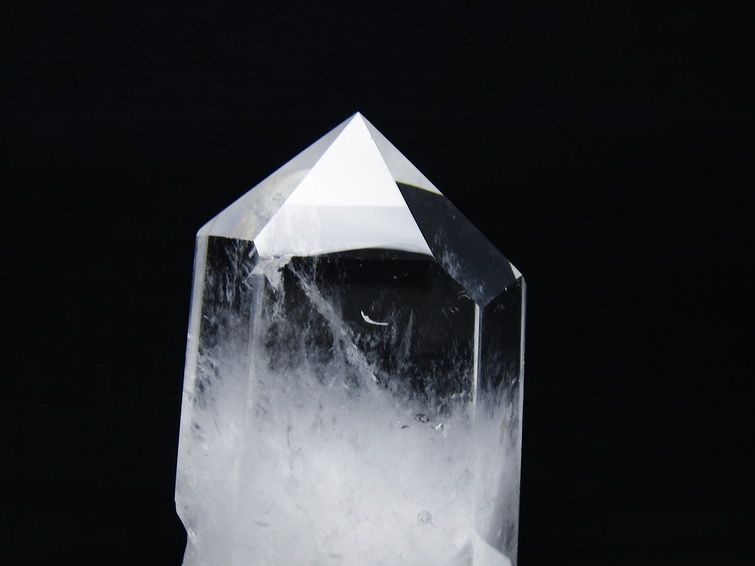 ✤Fuutan✤様 水晶ポイント♡六角柱♡水泡♡ラスト 水晶 六角柱 ポイント 台座付属 一点物 送料無料 152-3759 : 天然石