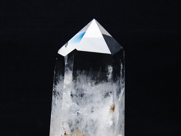 水晶 六角柱 ポイント 台座付属 一点物 送料無料 152-3765 : 天然石