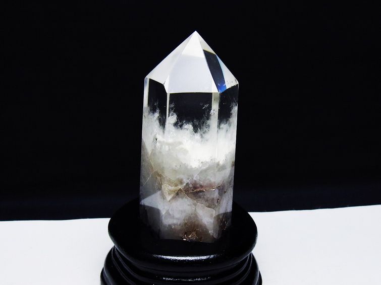 水晶 六角柱 ポイント 台座付属 一点物 152-3779 : 天然石