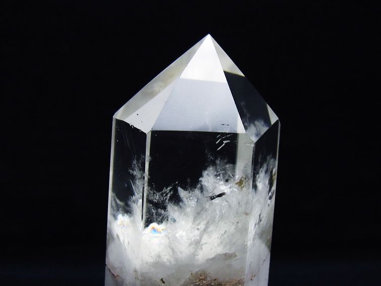 水晶 六角柱 ポイント 台座付属 一点物 152-3779 : 天然石