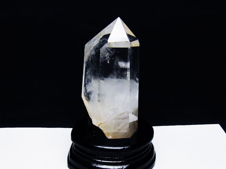 水晶 六角柱 ポイント 台座付属 一点物 送料無料 152-3789 : 天然石