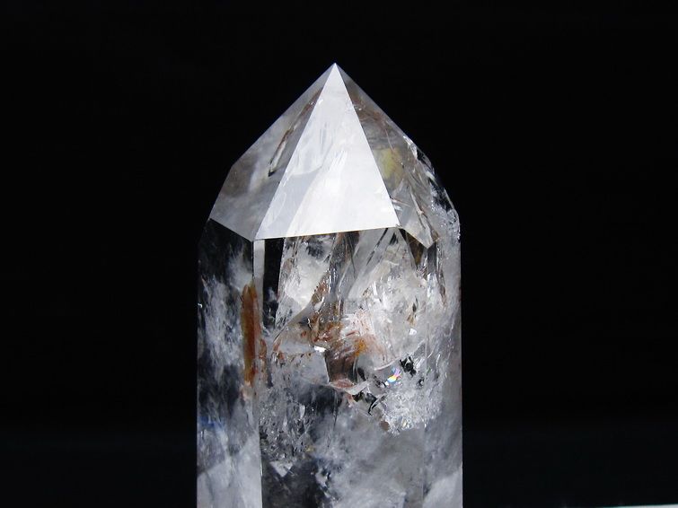 水晶 六角柱 ポイント 台座付属 一点物 送料無料 152-3801 : 天然石