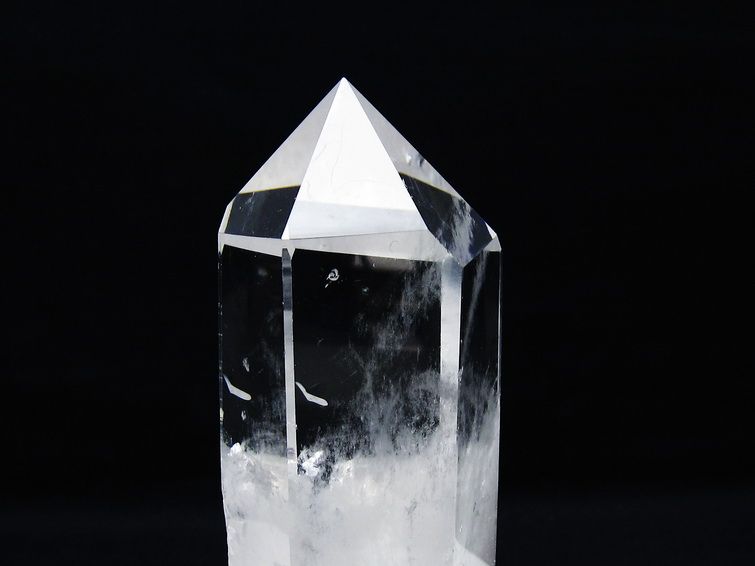 水晶 六角柱 ポイント 台座付属 一点物 送料無料 152-3805 : 天然石