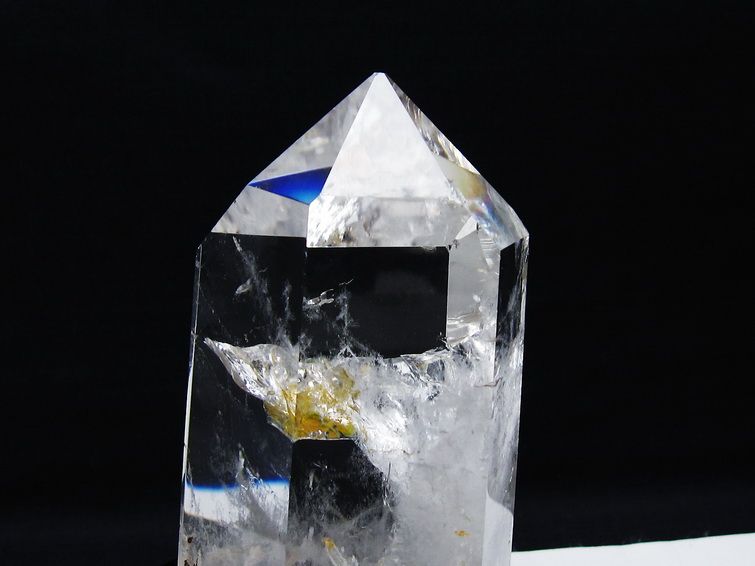 水晶 六角柱 ポイント 台座付属 一点物 送料無料 152-3817 : 天然石