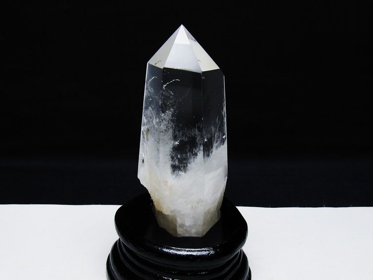 ☆六角柱　水晶5個セット☆パワーストーン 水晶 六角柱 ポイント 台座付属 一点物 送料無料 152-3820 : 天然石