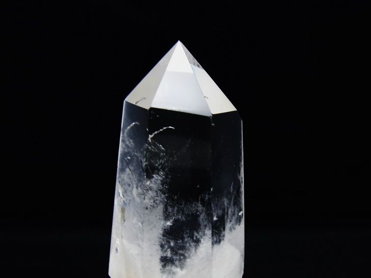 水晶 六角柱 ポイント 台座付属 一点物 送料無料 152-3820 : 天然石