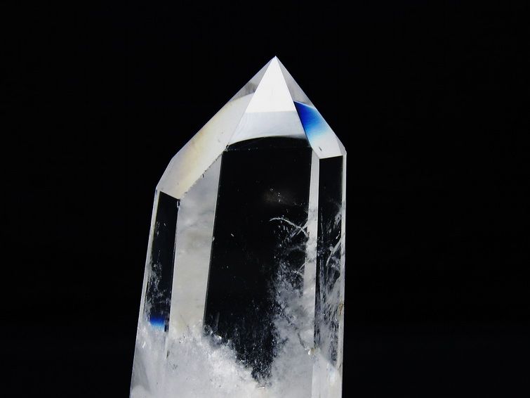 水晶 六角柱 ポイント 台座付属 一点物 送料無料 152-3820 : 天然石