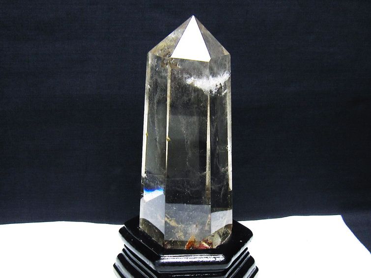 グリーンファントム 六角柱 台座付属 一点物 送料無料 152-3909