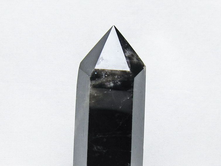 黒水晶 ポイント モリオン 六角柱 置物 一点物 152-4366 : 天然石