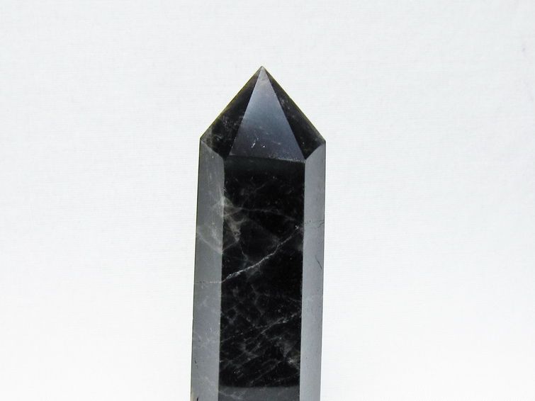 モリオン ポイント 黒水晶 六角柱 置物 一点物 152-4404 : 天然石