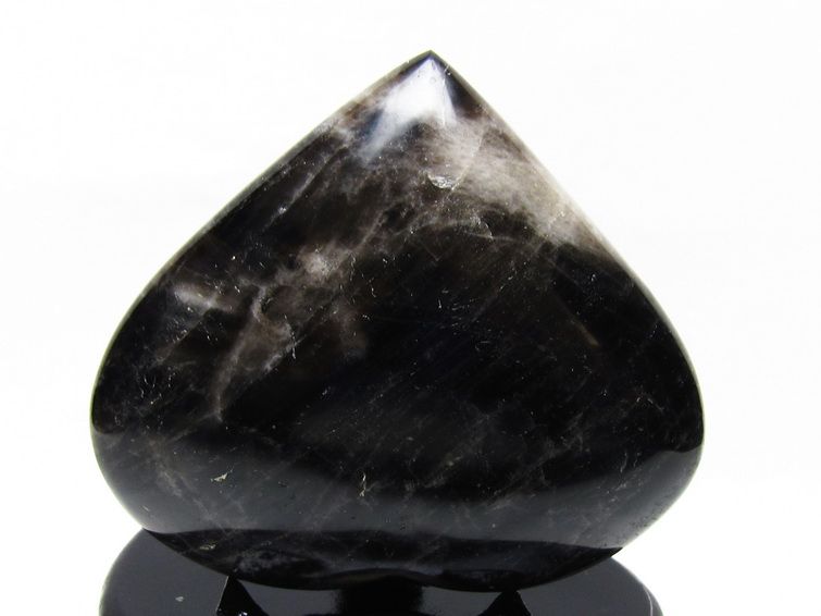 モリオン 置物 黒水晶 ハート 台座付属 一点物 155-1071の説明 - 通販
