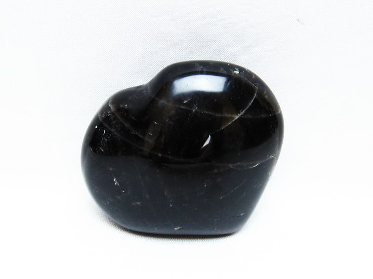 モリオン 置物 黒水晶 ハート 一点物 155-615 : 天然石 