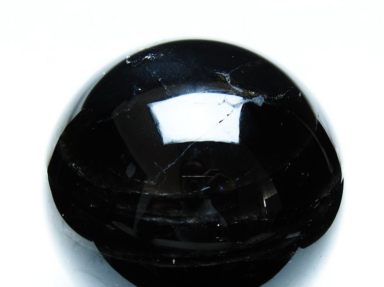 モリオン 2.4Kg 黒水晶 丸玉 123mm スフィア 一点物 送料無料 161-918