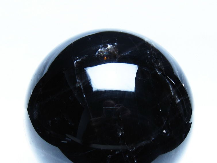 3.3Kg モリオン 黒水晶 丸玉 138mm スフィア 一点物 送料無料 161-944