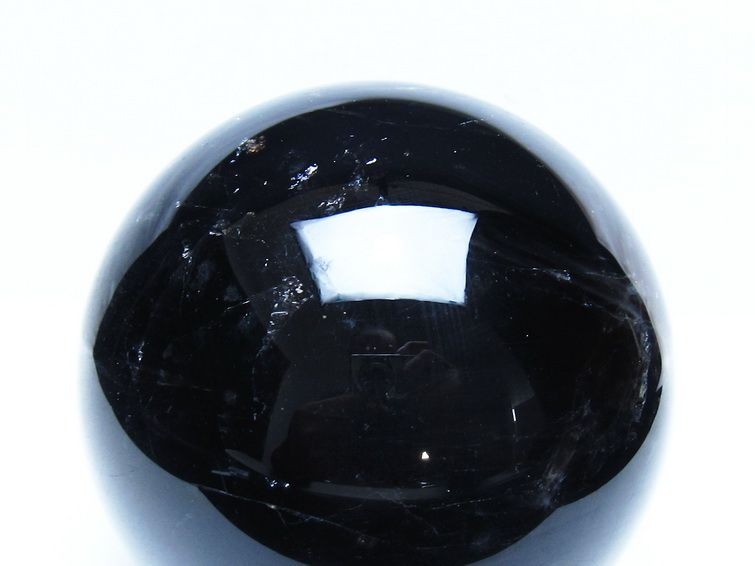 2.1Kg モリオン 黒水晶 丸玉 118mm スフィア 一点物 送料無料 161-959