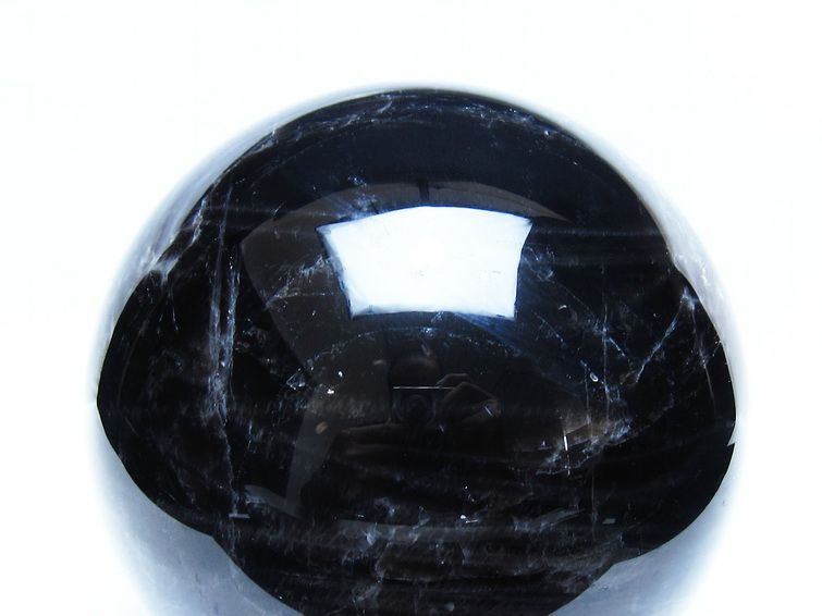 3.6Kg モリオン 黒水晶 丸玉 140mm スフィア 一点物 送料無料 161-964