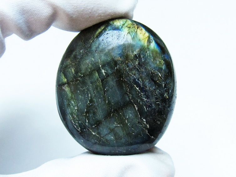 ラブラドライト タンブル 原石 磨き石 一点物 171-4300 : 天然石