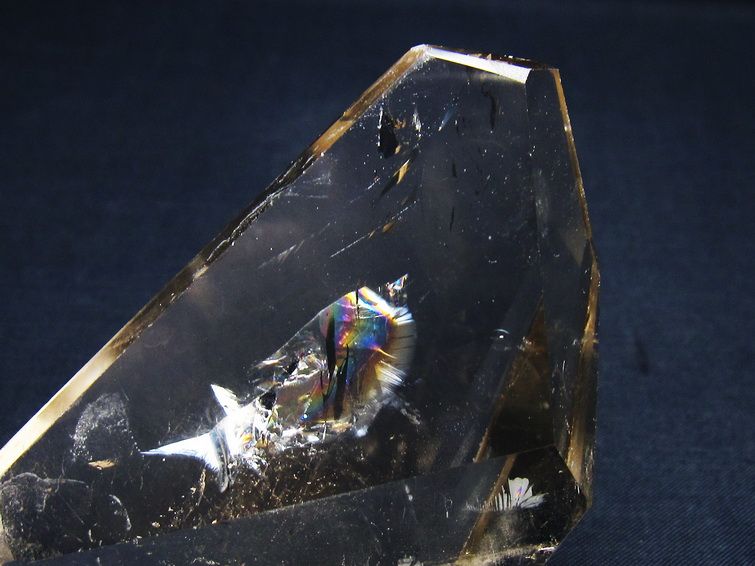 スモーキークォーツ 煙水晶 原石 虹入り 一点物 171-6014の説明 - 通販