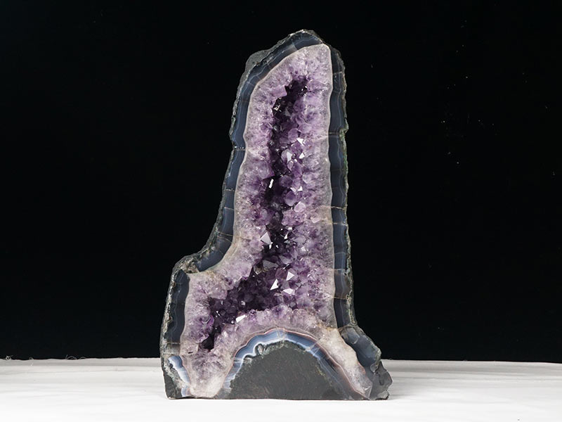 アメジストジオード 透明度高い　置物 12.9Kg アメジストドーム ブラジル産 原石 置物 アメジスト ドーム