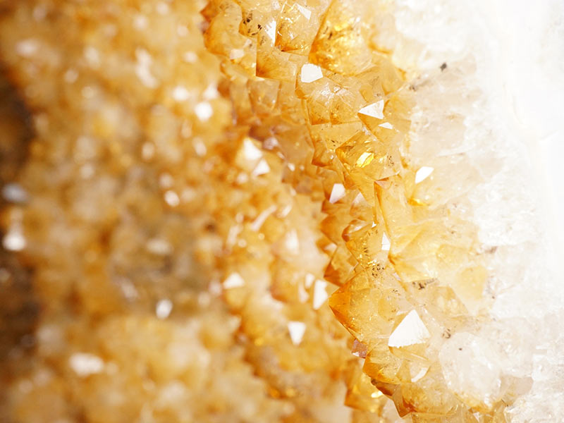 34.1Kg シトリン ドーム ブラジル産 シトリンクォーツ 原石 置物