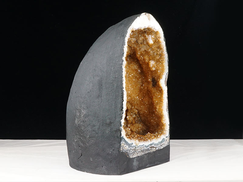 34.1Kg シトリン ドーム ブラジル産 シトリンクォーツ 原石 置物