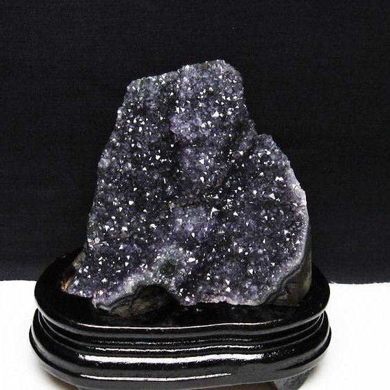 アメジスト クラスター ウルグアイ産 原石 amethyst 台座付属 花