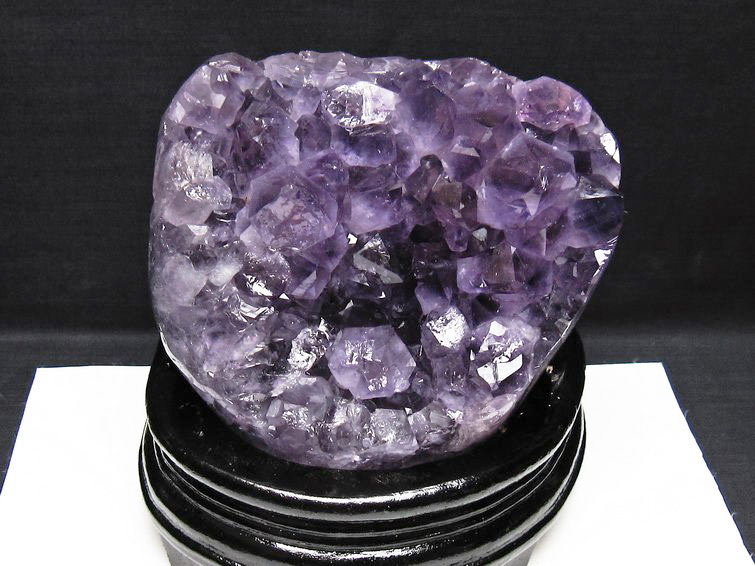 1.8Kg アメジスト クラスター ウルグアイ産 原石 amethyst 一点物 台座