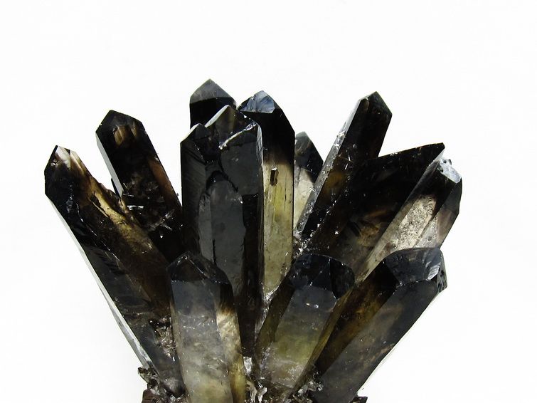 モリオン クラスター 黒水晶 原石 台座付属 一点物 送料無料 182-8429
