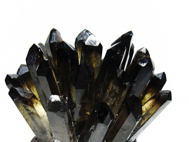 1.5Kg モリオン クラスター 黒水晶 原石 台座付属 一点物 送料無料 182