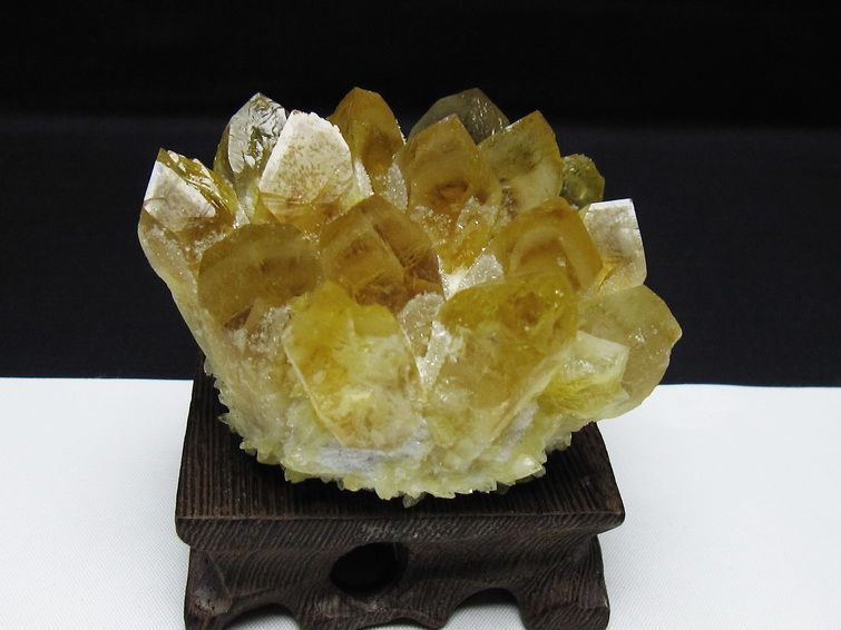 シトリン クラスター シトリンクォーツ 原石 台座付属 一点物 182-8455