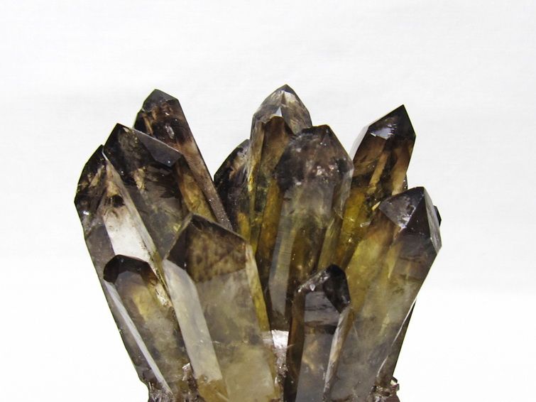黒水晶 クラスター モリオン 原石 台座付属 一点物 送料無料 182-8702