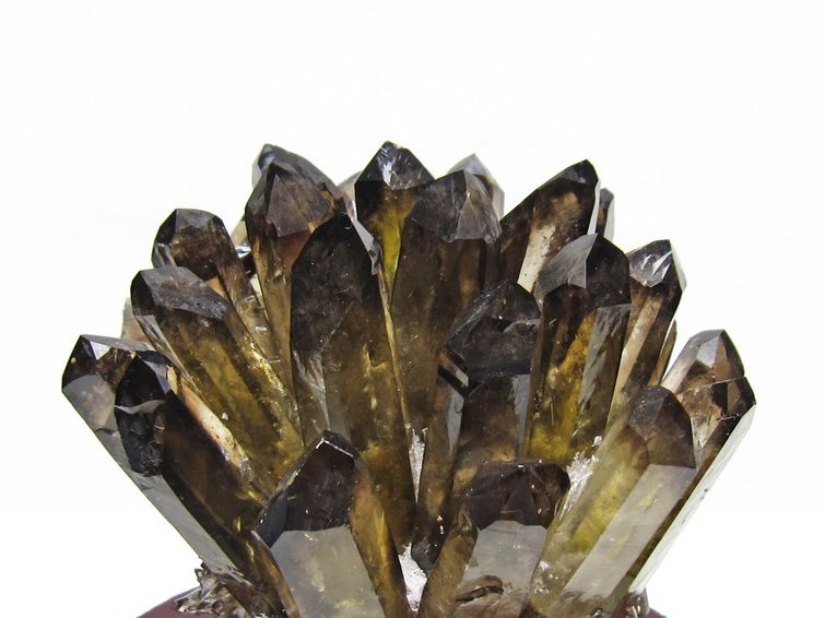 1.2Kg 黒水晶 クラスター モリオン 原石 台座付属 一点物 送料無料 182