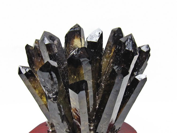 1.3Kg モリオン 原石 黒水晶 クラスター 台座付属 一点物 送料無料 182