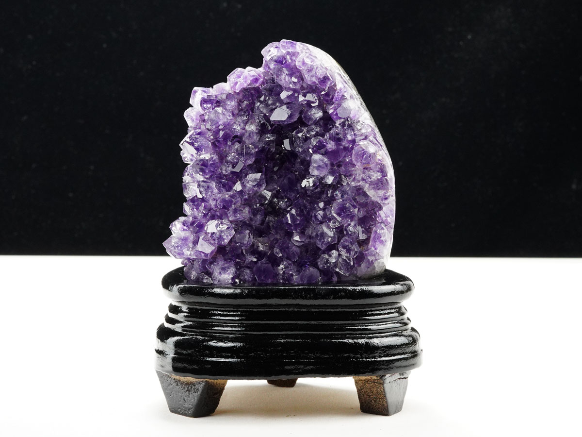 アメジスト クラスター ウルグアイ産 原石 amethyst 台座付属 送料無料