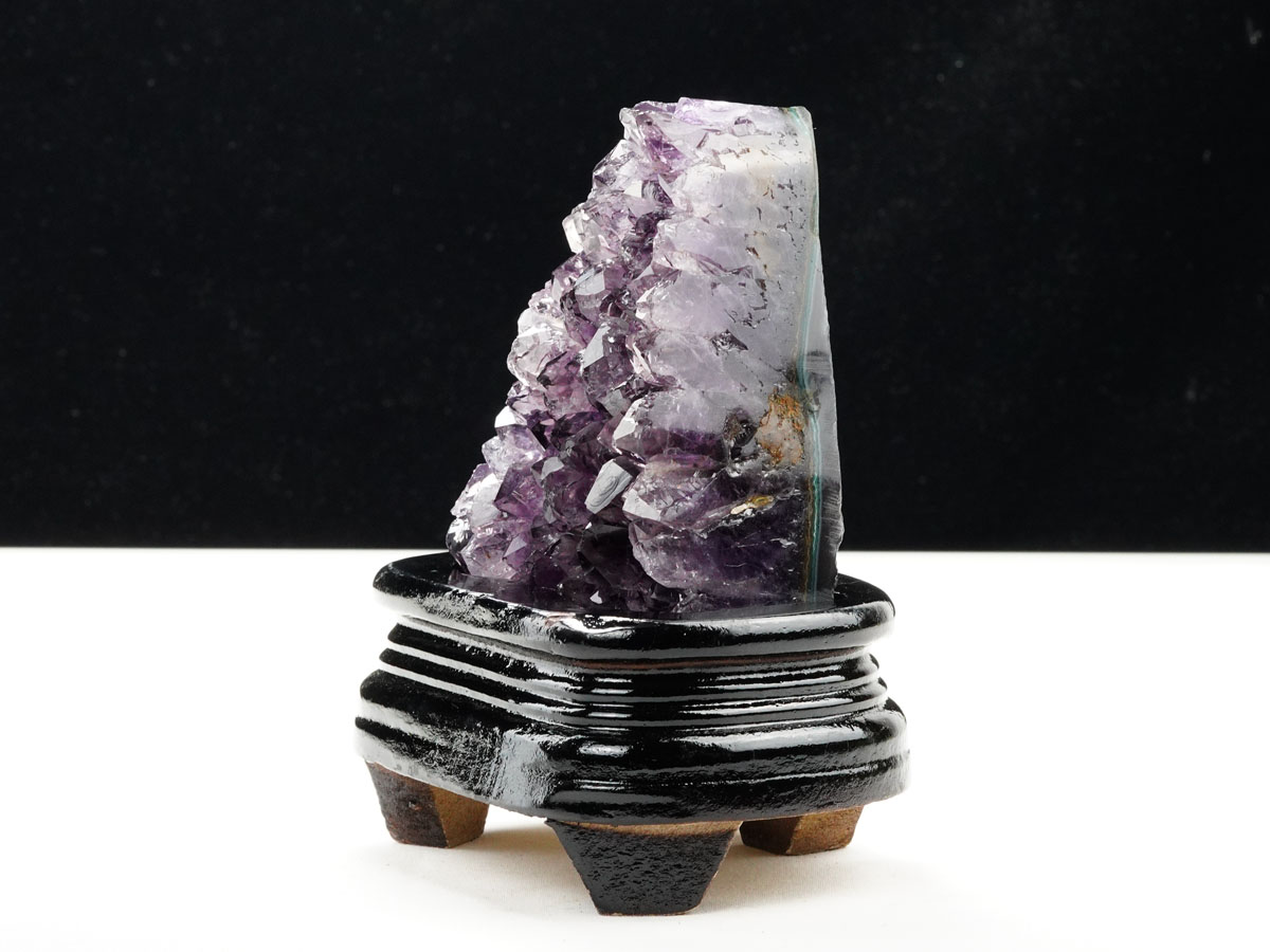 アメジスト クラスター ウルグアイ産 原石 amethyst 台座付属 送料無料