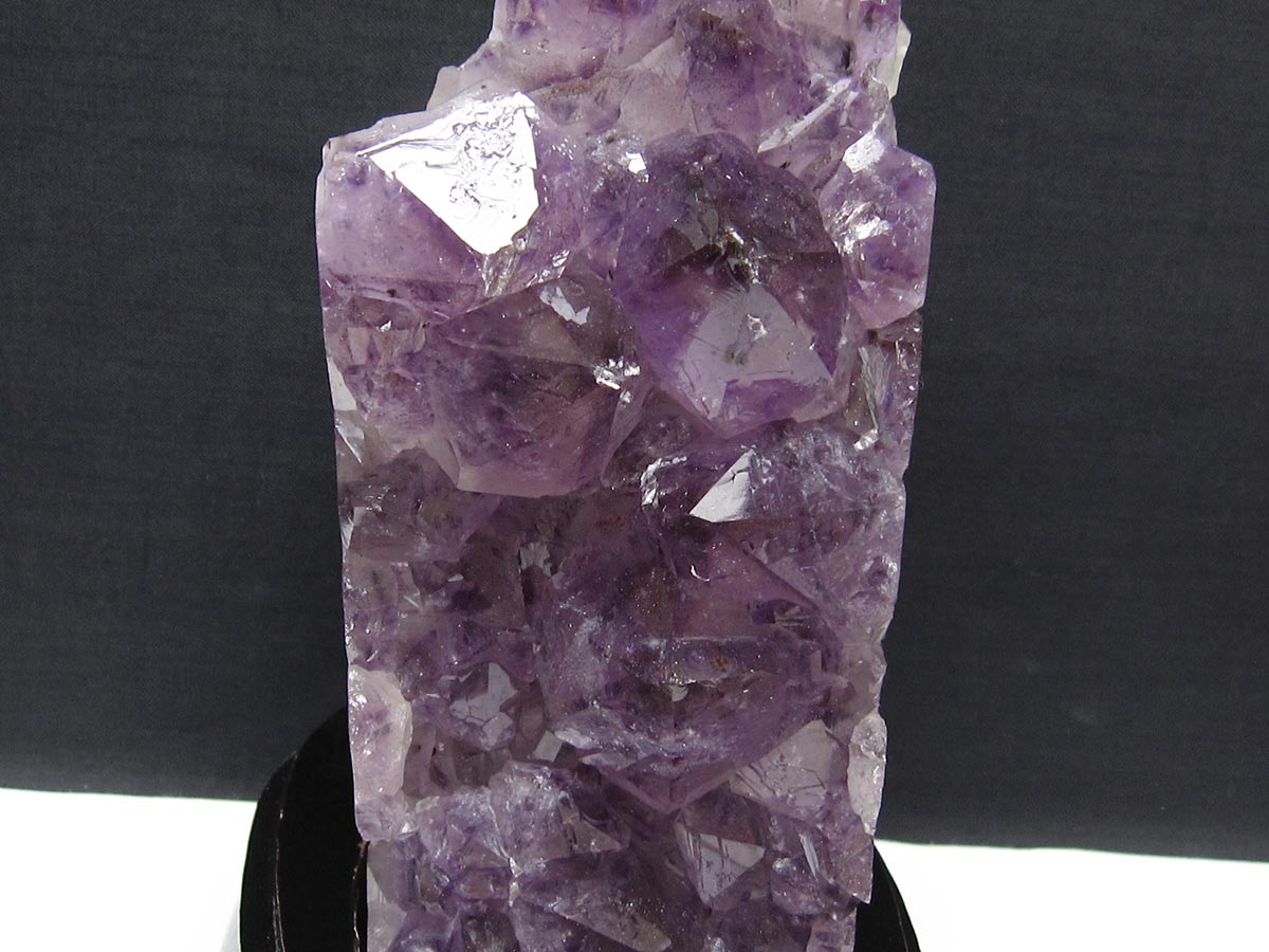 紫水晶 アメジスト 原石 ブラジル産 台座付き 1.2Kg アメジスト クラスター ブラジル産 アメジスト 原石 台座付属