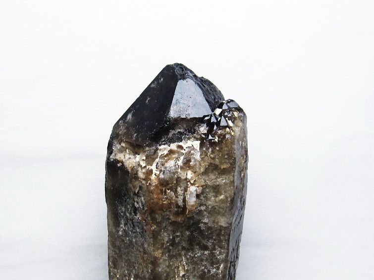 5.2Kg モリオン 黒水晶 原石 台座付属 送料無料 一点物 191-373 : 191 